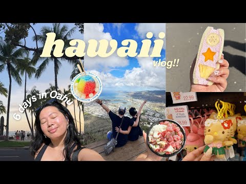 I spent 6 days in Hawaii 🌺 | best food in Oahu, local farmers market & shopping