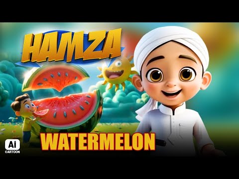 Tarbooz Ke Fayde | Hamza AI Cartoon Series | Kids Madani Channel