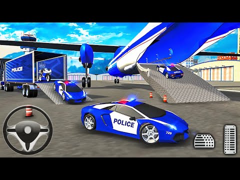 Transporting Police Vehicles in Cargo Plane - Police Car Transporter 2021 - Android Gameplay