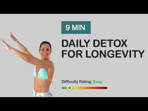 9-Minute Daily Detox Exercises for Longevity | Lymphatic Drainage, Circulation & Mobility Routine