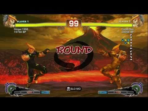 GamerBee [Adon] vs Ginger1998 [Adon] SSF4 Japanese Online Ranked Matches - TRUE-HD