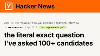The Man Who Failed His Own Interview Question - Hacker News