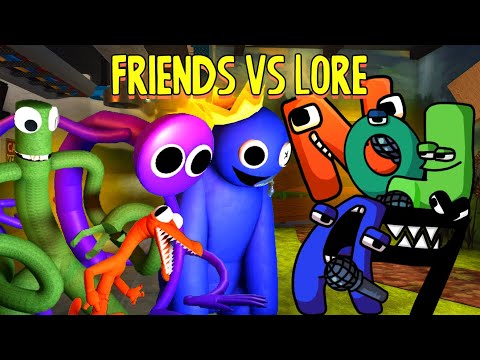 Rainbow Friends vs Alphabet Lore | (FULL Song FNF Mod)