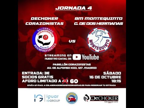 Directo Dechoker Corazonistas-BM Montequinto, Sabado 16 oct 18:15h