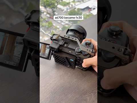 Sony a6700 became fx30 #sonya6700 #sonyfx30 #sonyalpha #ulanzi