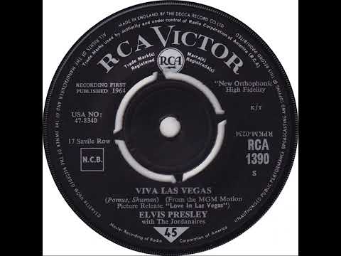 UK New Entry 1964 (59) Elvis Presley with The Jordanaires - Viva Las Vegas