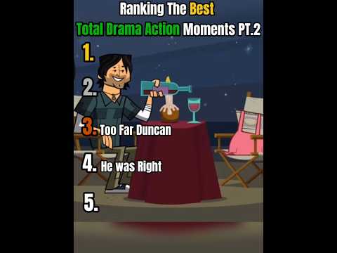 Ranking The Best Total Drama Action Moments #tdi #totaldramaisland #totaldrama #totaldramaaction