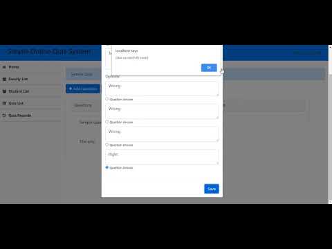 Online Quiz / Exam Portal screenshot 3