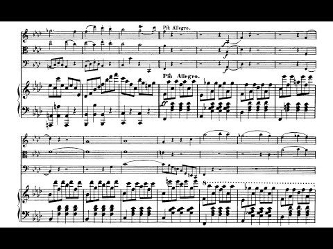 F. Mendelssohn - PIANO QUARTET NO. 2 in F Minor, Op. 2 (With Score/Sheet Music)