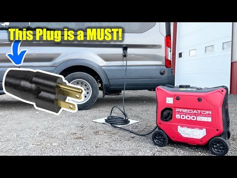 The new Predator 5000 Watt Generator needs this Neutral-Ground Bonding Plug to run our Camper Van