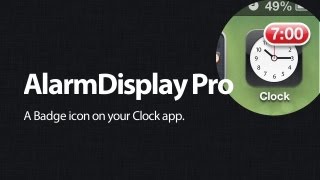 AlarmDisplay Pro: How to Put Alarm Badges on Clock Icon of Your iPhone