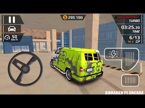 Car Driving Simulator - Stunt Ramp | Green VAN Driving Smash Car Hit  - Android GamePlay