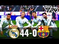 FC 24 PS5 Gameplay- Real Madrid 44-0 Barcelona -Ft, Messi, Ronaldo, Mbappe, Salah,Neymar, Bellingham