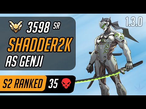 Shadder2k as Genji in Watchpoint: Gibraltar [Season 2 – Master – 35 eliminations - 1.3.0]