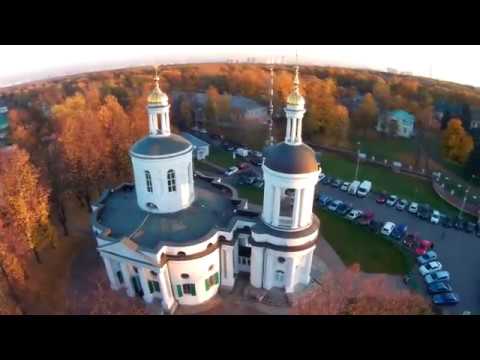 Moscow historic mansion with church