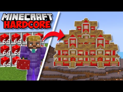 I Built A MANSION Out Of MUSHROOMS in Minecraft 1.19 Hardcore (#51)