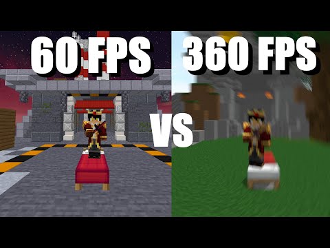 Insane Bedwars at Every Framerate - 60, 144, 240, 360 FPS!