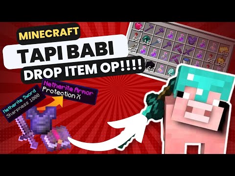 Piggy Surprise: OP Items from Pigs! - Minecraft Indonesia