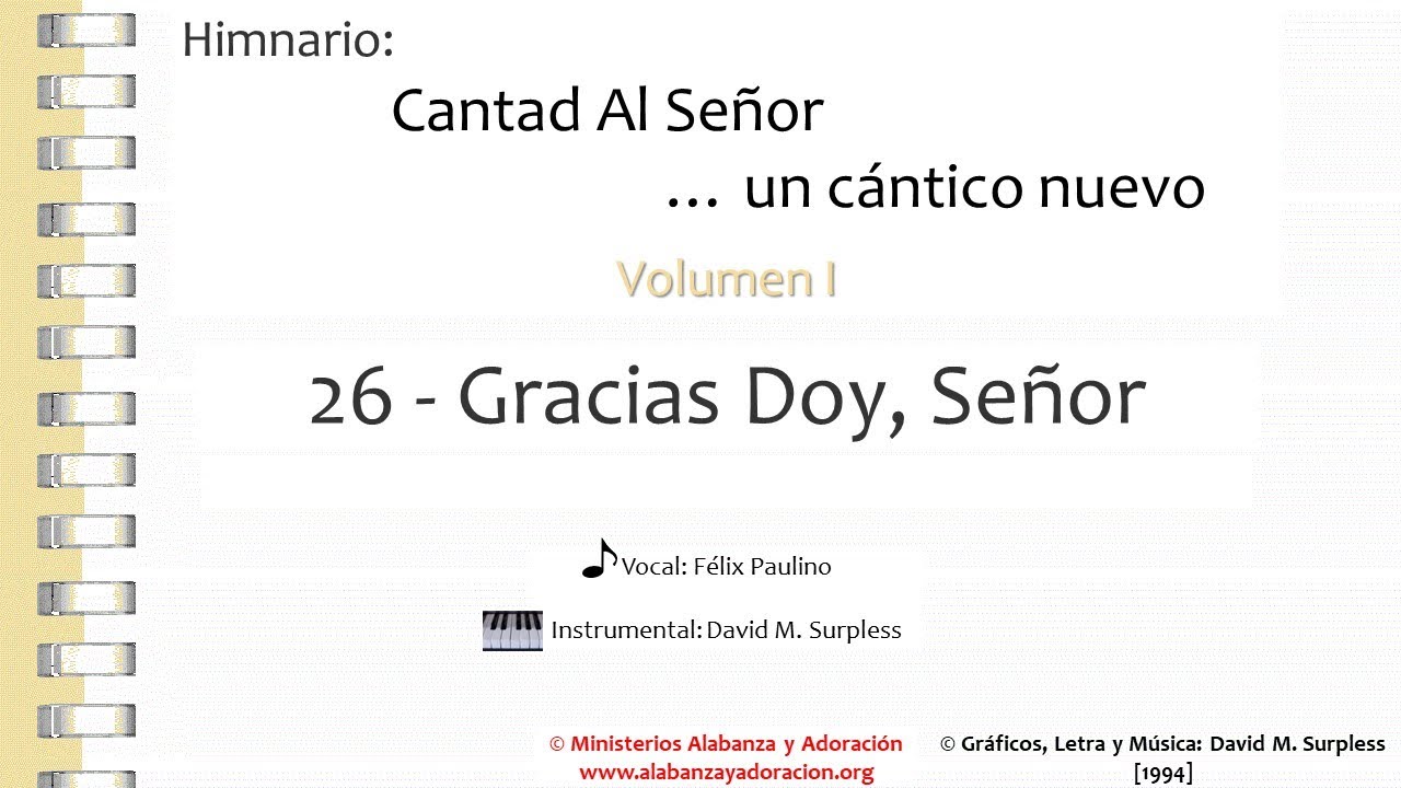 26 Gracias Doy, Señor (Vocal)