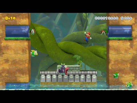 Super Mario Maker 2 - 3-2: Flooded Forest by Pey10B - No Commentary