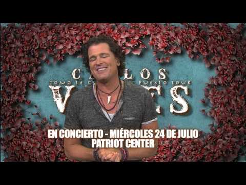 Carlos Vives Promo video Washington, DC Dia de las Madres special concert July 24, 2013
