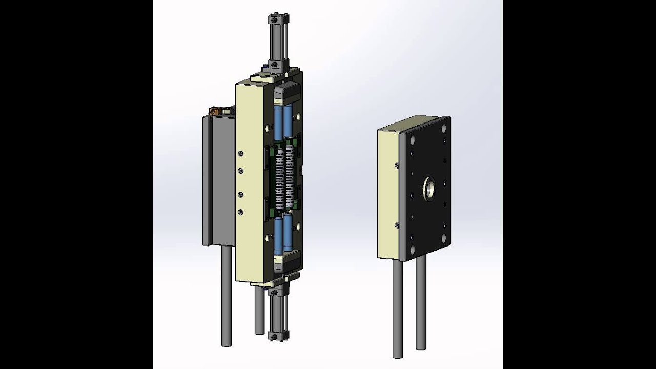 Анимация работы пресс-формы Корпус фильтра внутренний
