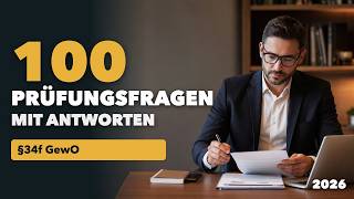100 Prüfungsfragen mit Antworten – IHK-Sachkundeprüfung §34f GewO (2026)