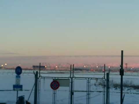 ALBA con LUNA A MALPENSA, MONTE ROSA E UNA VOLPE