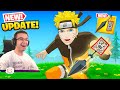 Nick Eh 30 reacts to Naruto in Fortnite!