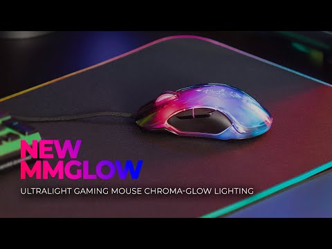 Mars Gaming MMGLOW Pelė žaidimams 12800DPI / 1000Hz / Chroma-Glow video
