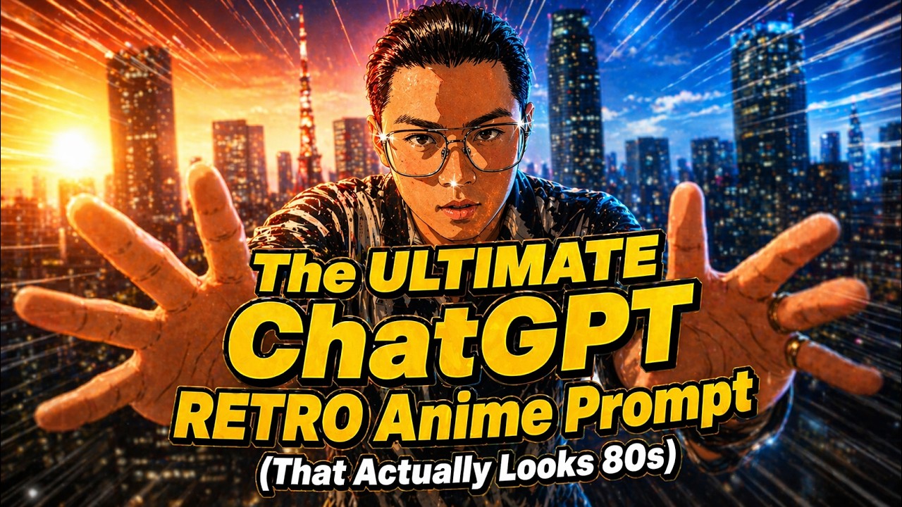 I Found the PERFECT 80s Retro Anime Illustration Style Prompt for ChatGPT