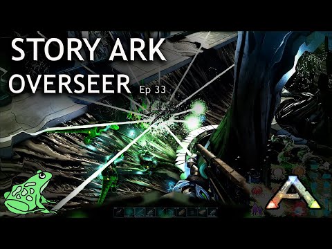 Gamma Tek Cave and Overseer Fight - Story Ark: The Island Ep 33 Gameplay