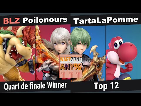 WarpZone Any% #8 | Poilonours ( Byleth/Bowser ) vs Tarte ( Byleth/Yoshi ) | Winners Quarter Final