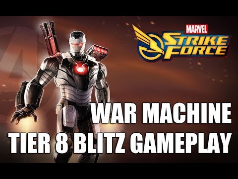 War Machine Tier 8 Blitz Gameplay - Marvel Strike Force