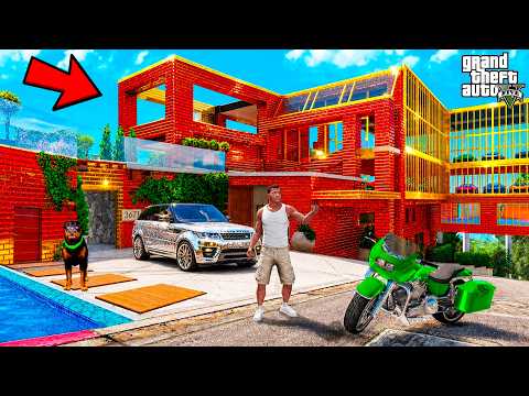 Upgrading Franklin's Millionaire Mansion in GTA 5 | SHINCHAN and CHOP