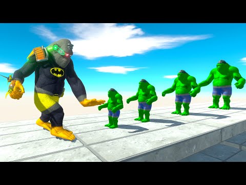 BATTLE 4 SIZE of HULK GORO - Animal Revolt Battle Simulator ARBS