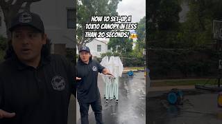 How to set up a 10 x 10 pop up canopy and less than 20 seconds! #howto