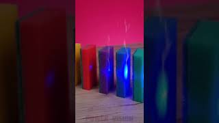 Burning kitchen sponges with a laser 🧽🔦♨️ #sponge #laser #lazer #burn