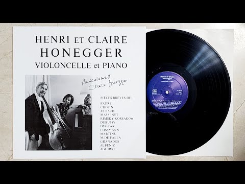 [Vinyl/LP] (Face 1) HENRI ET CLAIRE HONEGGER, VIOLONCELLE et PIANO - Ortofon SPU G, Kenwood L-07D