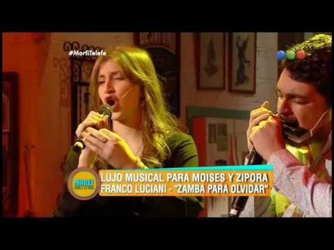 Franco Luciani con Leonardo Andersen, Victoria Birchner y Roberto Peloni. MORFI - TELEFE