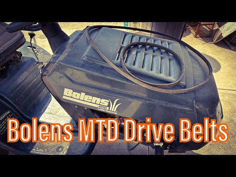 Bolens Riding Mower 6 Speed Belts Replace