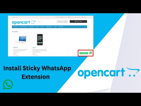 How to install Sticky WhatsApp Button Extension in Opencart