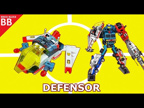 5 in 1 Combiner : Defensor ( part 05 ) ⚡️ Speed build Lego Transformers Combiner Sembo Block 103249