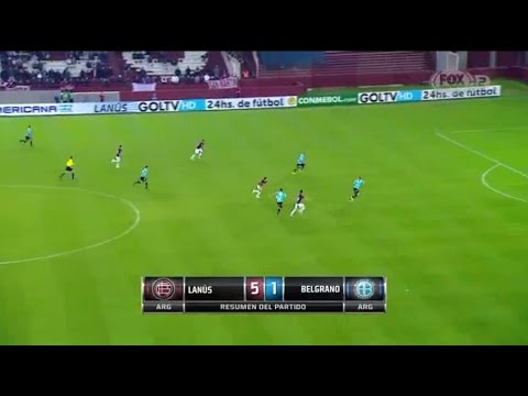 Lanús 5 - 1 Belgrano Copa Sudamericana 2015