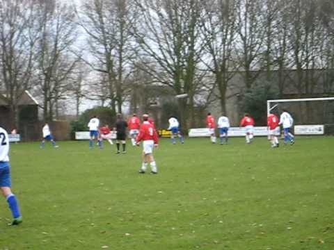 1e doelpunt SVC uit tegen VCW 21-12-2008