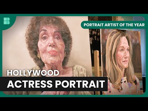 Painting Hollywood Star Laura Linney - Portrait Artist of the Year - Art Documentary