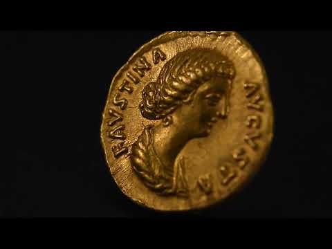 Faustina II, Aureus, 161-176, Rome, Pedigree, Dourado, NGC, AU 5/5-4/5, RIC:704