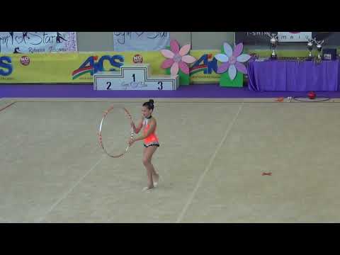 Valentina Verzelletti cerchio - Nazionali AICS Lucca 2018