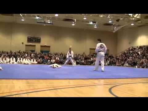 Master Jung Hwan Kim self defense. Master Chong's World Class Tae Kwon Do masters' testing