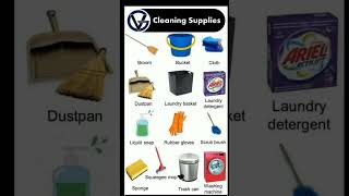 10 Essential English Words for Daily Conversation | House Cleaning Tool Vocabulary #shorts